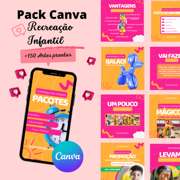 Pack Artes Recreação Infantil