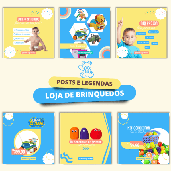 Pack Artes Loja de Brinquedos