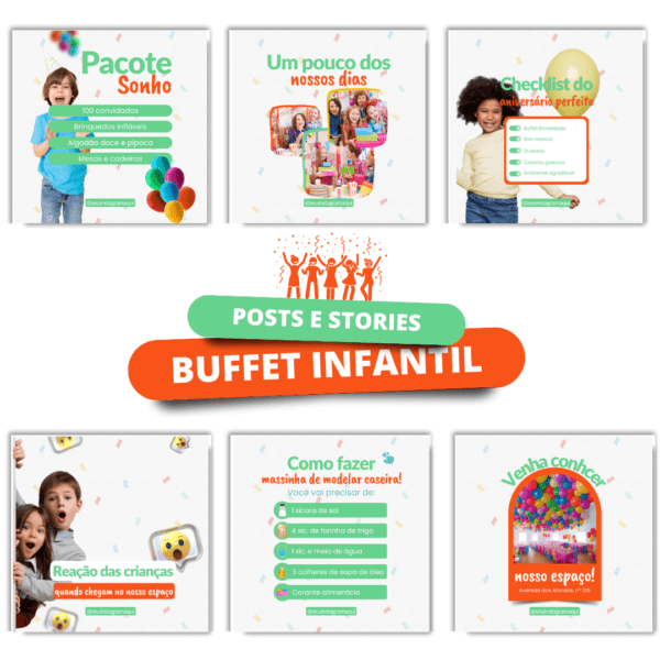 Pack Artes Buffet Infantil