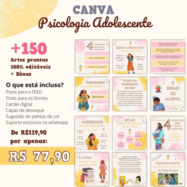 Pack Artes Psicologia Adolescente