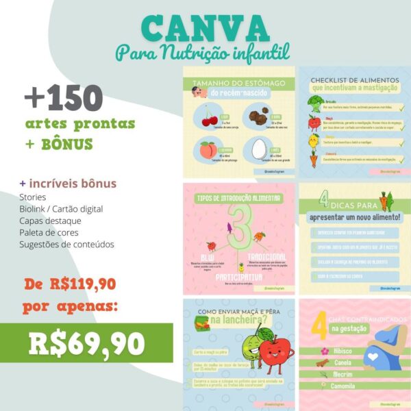 Pack Artes Nutrição Infantil