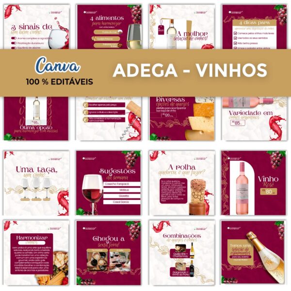 Pack Canva Adega