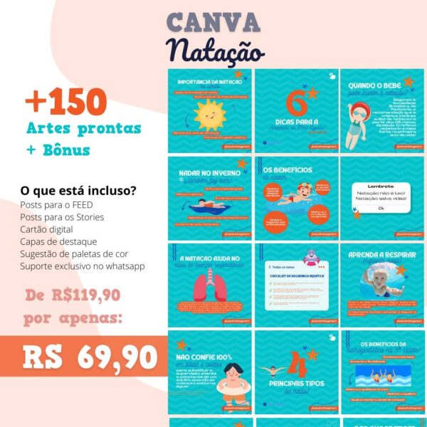 Pack Artes Natação