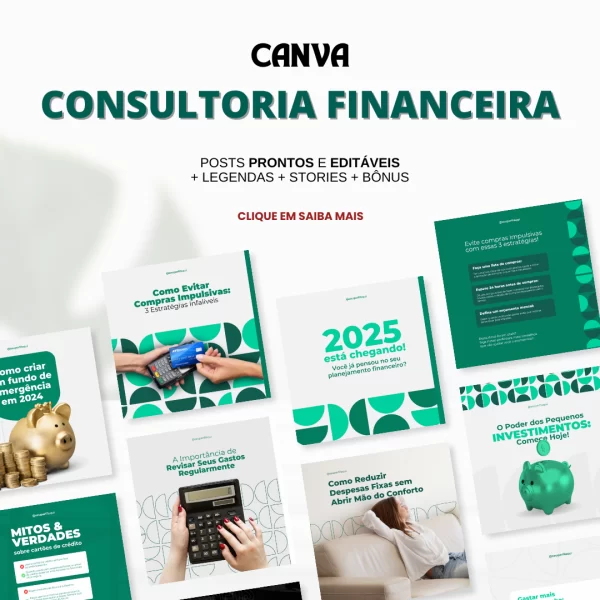 Pack Canva Consultor Financeiro