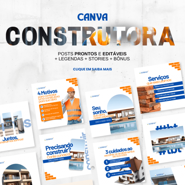 Pack Canva Construtora