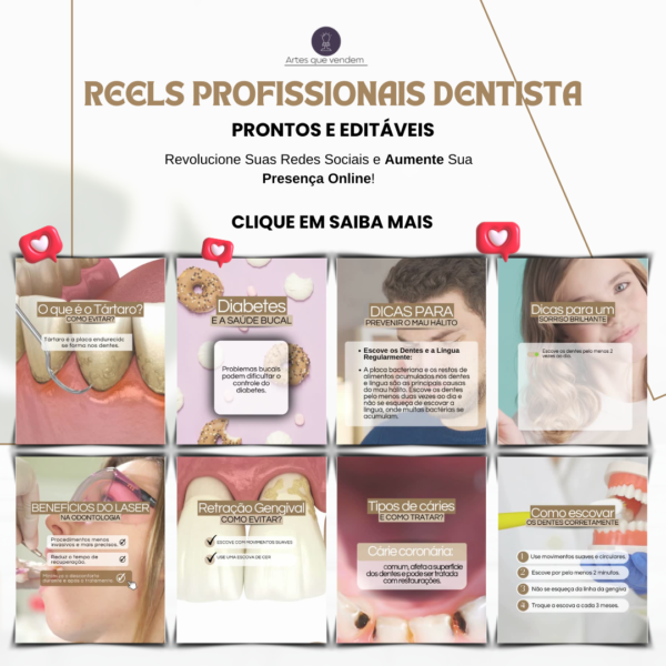 Pack Canva Reels Dentista